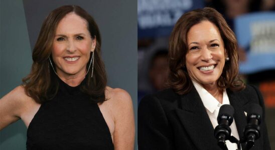 Mary Katherine Gallagher, interprétée par Molly Shannon, interrompt le discours virtuel de Kamala Harris lors d'un dîner de charité.