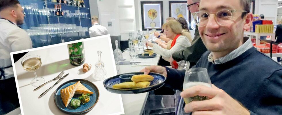 Une expérience au bar à champagne de Greggs : un cocktail évoquant une douce friandise d'enfance.