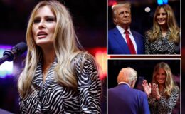 Melania Trump réalise enfin une sortie lors de la campagne de Donald, se montrant au Madison Square Garden.