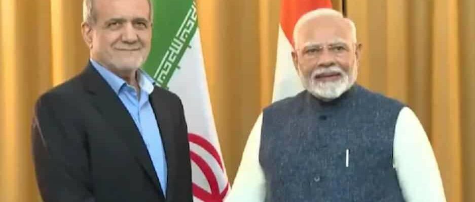 Modi and Iran's Pezeshkian Discuss Middle East Peace and Bilateral Cooperation at BRICS Summit