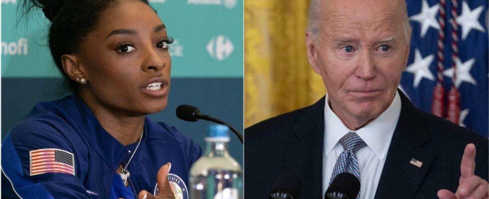 Simone Biles appelle Joe Biden à agir avant le retour potentiel de Donald Trump à la Maison Blanche en 2025