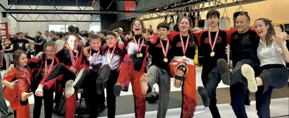 Journée sportive pour les enfants à Mayence avec la médaillée d'or Darja Varfolomeev