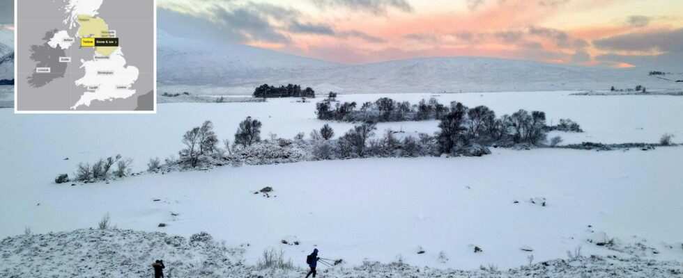 Prévisions météorologiques au Royaume-Uni : Neige et grésil attendus dès aujourd'hui avant une semaine glaciale