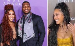 Jonathan Majors et Meagan Good annoncent leurs fiançailles au gala EBONY Power 100 : admirez la superbe bague en diamant de l'actrice.