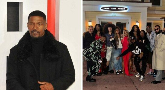 Jamie Foxx célèbre à Miami aux côtés des stars de 'RHOA' Porsha Williams, Cynthia Bailey et Phaedra Parks après sa convalescence.