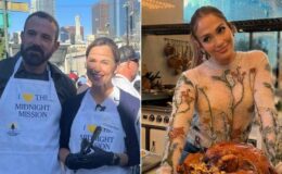 Ben Affleck et Jennifer Garner partagent un moment spécial à Thanksgiving, tandis que Jennifer Lopez fête seule : Découvrez les photos.