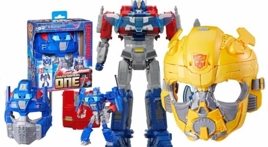 Transformers One : Figurines d'action en promotion se métamorphosent en masques à porter