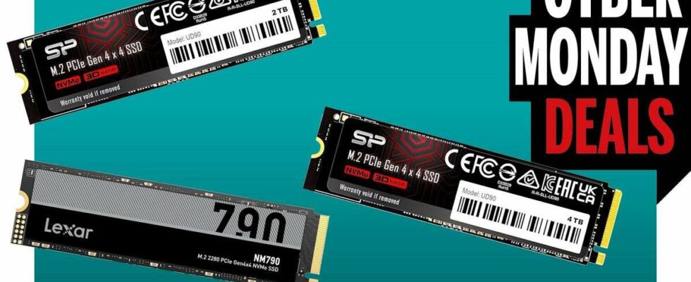 Titre : Profitez des offres incroyables de SSD du Cyber Monday à moins de 0,05 $ par Go, même après avoir mis à jour votre stockage !