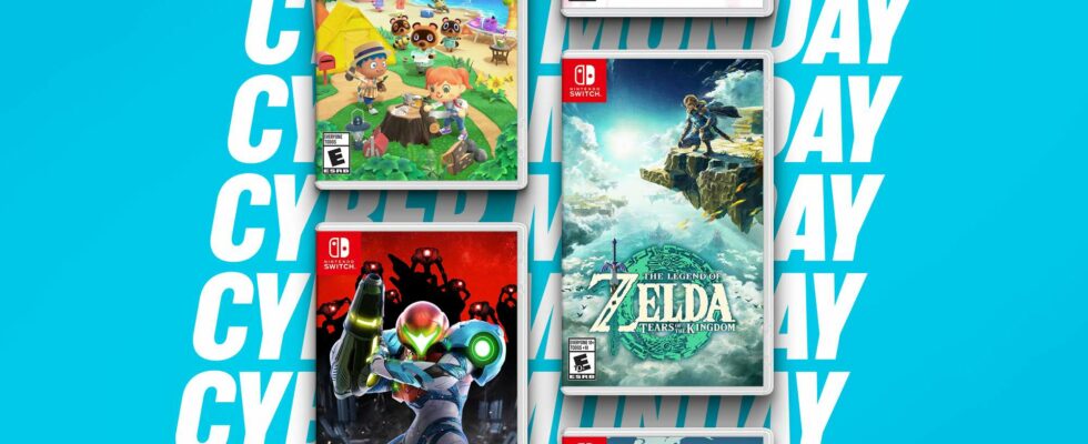 Promotions Cyber Monday 2024 sur Nintendo Switch : Économisez jusqu'à 64 %