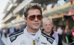 Brad Pitt ému à la fin du tournage du film 'F1' de Lewis Hamilton au Grand Prix d'Abou Dhabi : découvrez les photos.