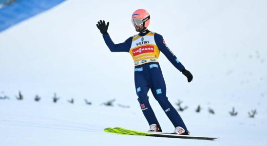 Titre : Vierschanzentournee Saut à ski en Allemagne - Le poids du sac à dos de la tournée allégé