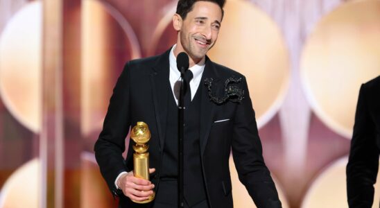 Adrien Brody célèbre le sacrifice de sa famille immigrée lors de la réception de son premier Golden Globe pour 'The Brutalist'