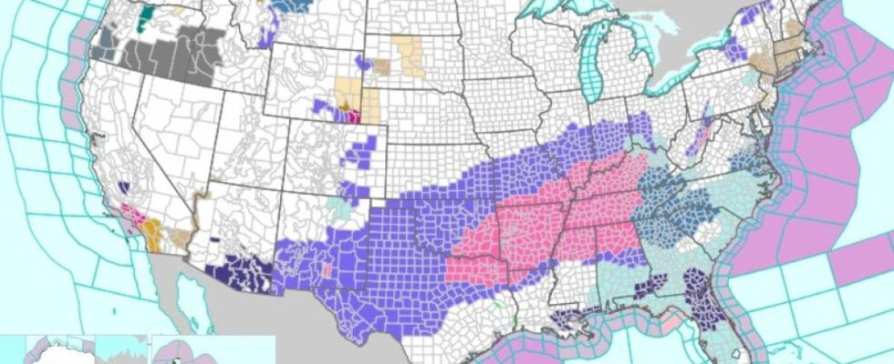 Alerte neige : 15 États sous le coup d'avertissements hivernaux avec des chutes de 38 cm attendues