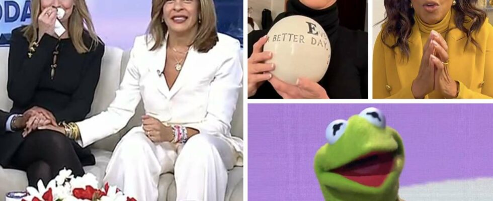 Hommages d'Oprah Winfrey, Jamie Lee Curtis et Kermit la grenouille à Hoda Kotb lors de son départ de Today