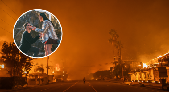 Une demande en mariage unique après les incendies de Californie : un couple se relève des flammes