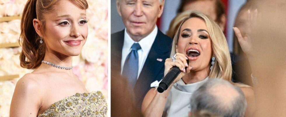 Ariana Grande soutient une critique de la performance de Carrie Underwood à l'inauguration de Donald Trump