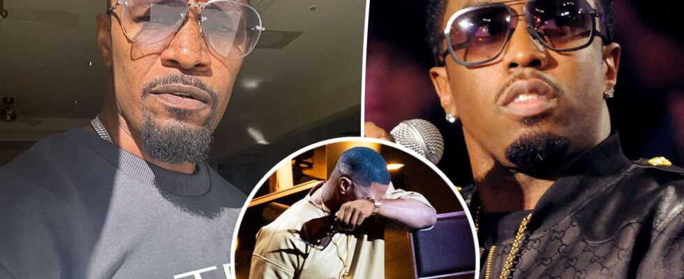 Jamie Foxx s'interroge sur la responsabilité de Sean 'Diddy' Combs dans son hospitalisation en 2023 lors de spectacles en direct, selon des témoins.