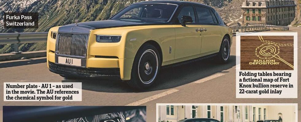 Une Rolls-Royce Phantom Goldfinger exclusive à 4,5 millions de livres pour célébrer le 60e anniversaire du film