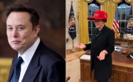 Elon Musk ridiculisé pour son immense chapeau MAGA rouge au Bureau ovale : découvrez la photo hilarante