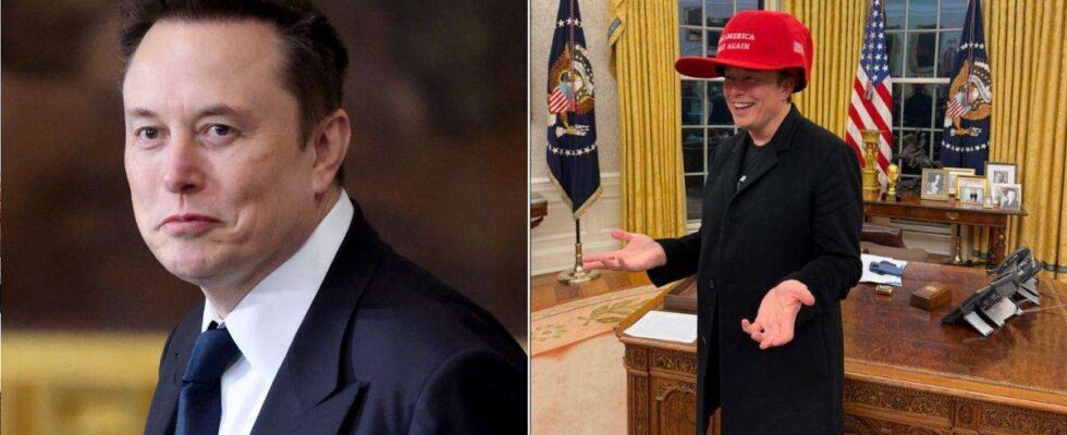 Elon Musk ridiculisé pour son immense chapeau MAGA rouge au Bureau ovale : découvrez la photo hilarante