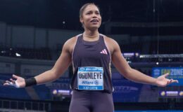 Yemisi Ogunleye : La championne olympique de lancer de poids continue de briller