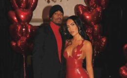 Bre Tiesi de Selling Sunset affiche son décolleté audacieux en robe en latex et célèbre la Saint-Valentin avec Nick Cannon, le père de son enfant : Découvrez les photos.