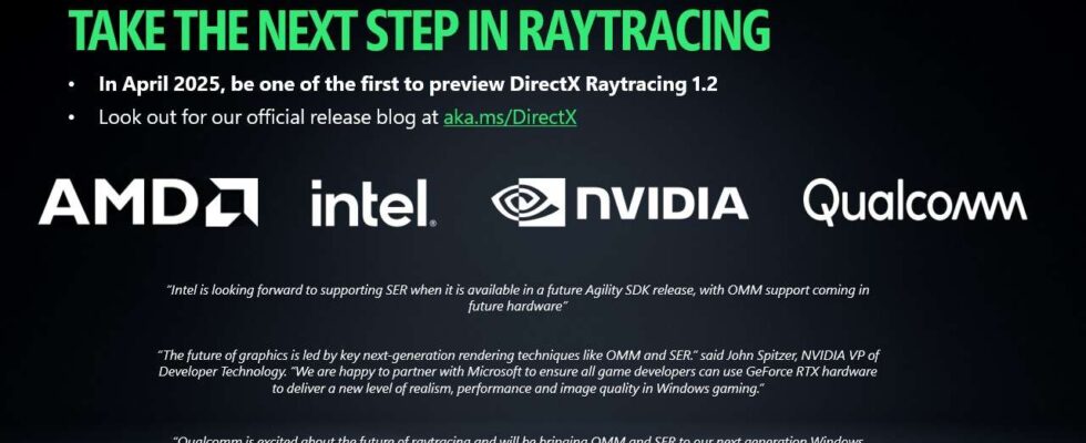 DirectX Raytracing 1.2 de Microsoft promet une performance améliorée jusqu'à 2,3 fois